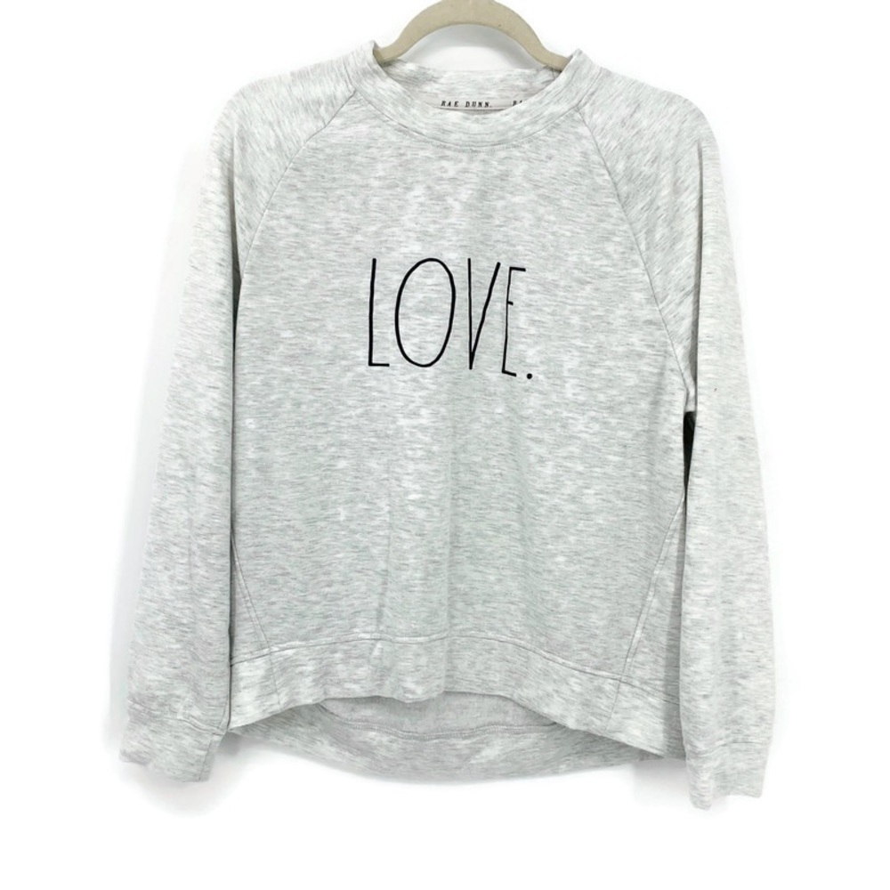 Rae Dunn LOVE Long Sleeve Soft Pullover Sweatshirt